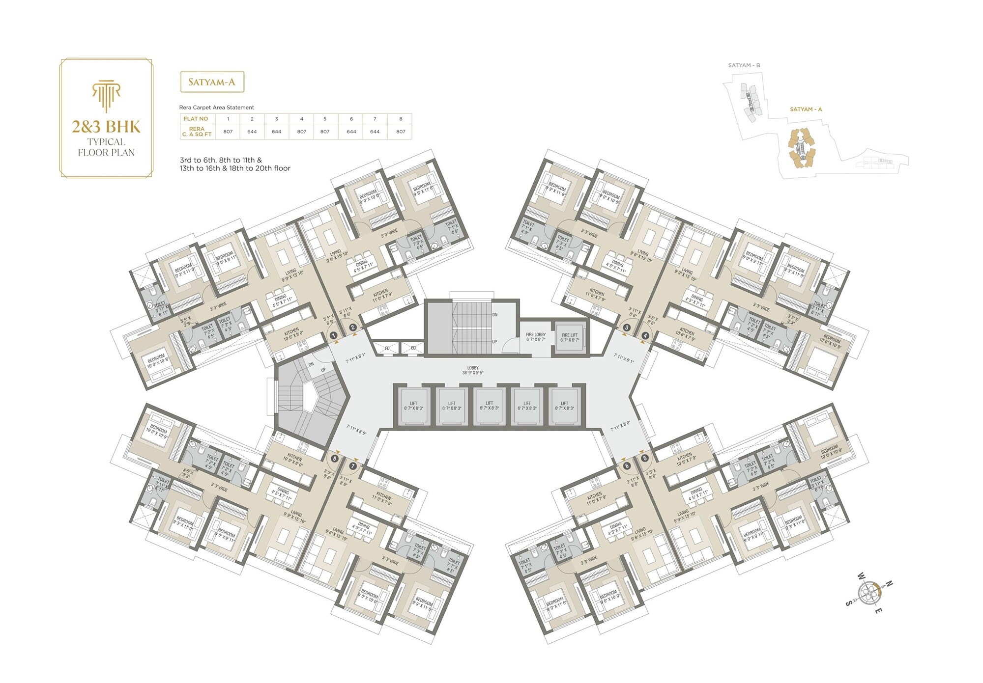 Raj Legacy Satyam Floor Plans
