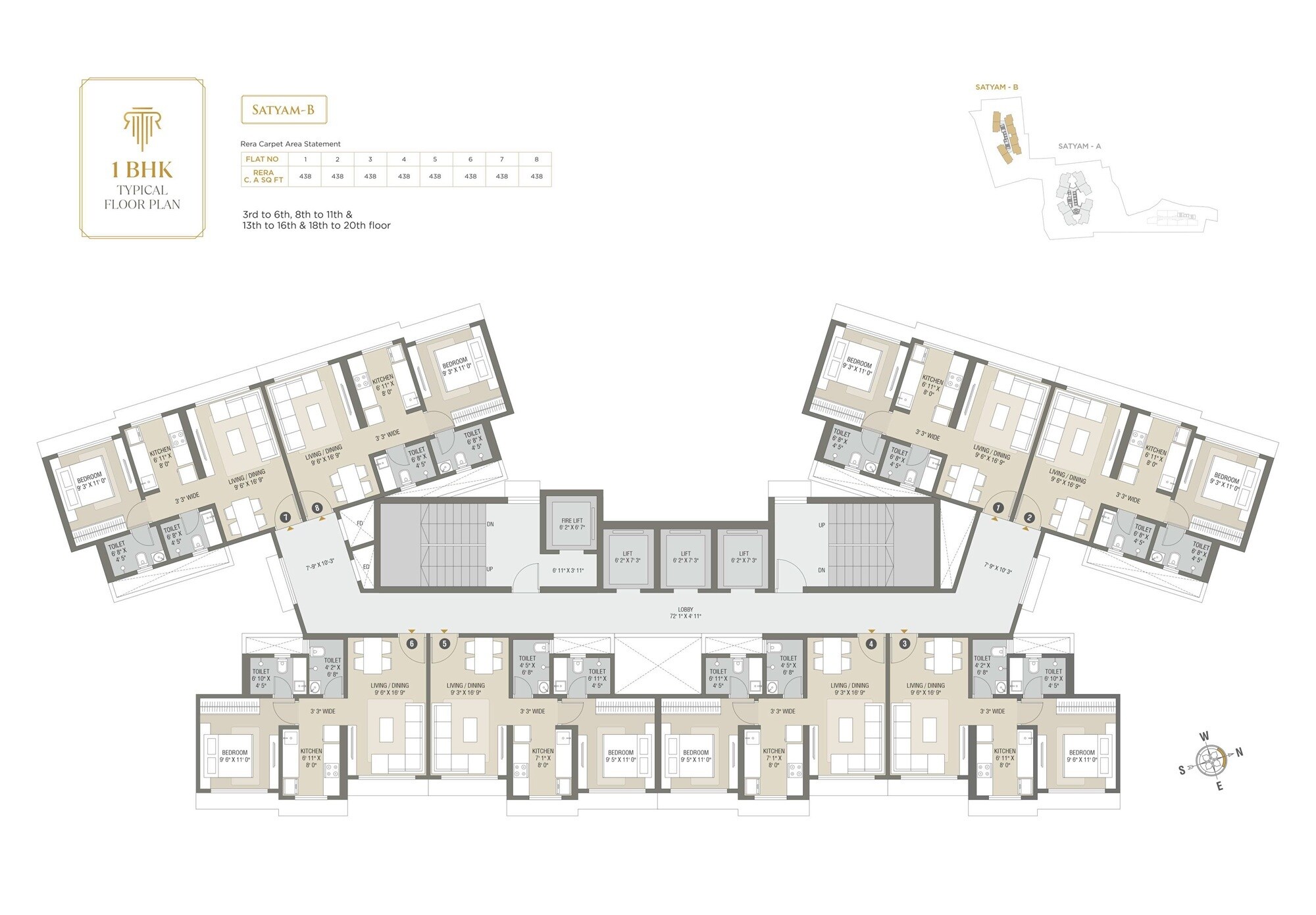 Raj Legacy Satyam Floor Plans 3