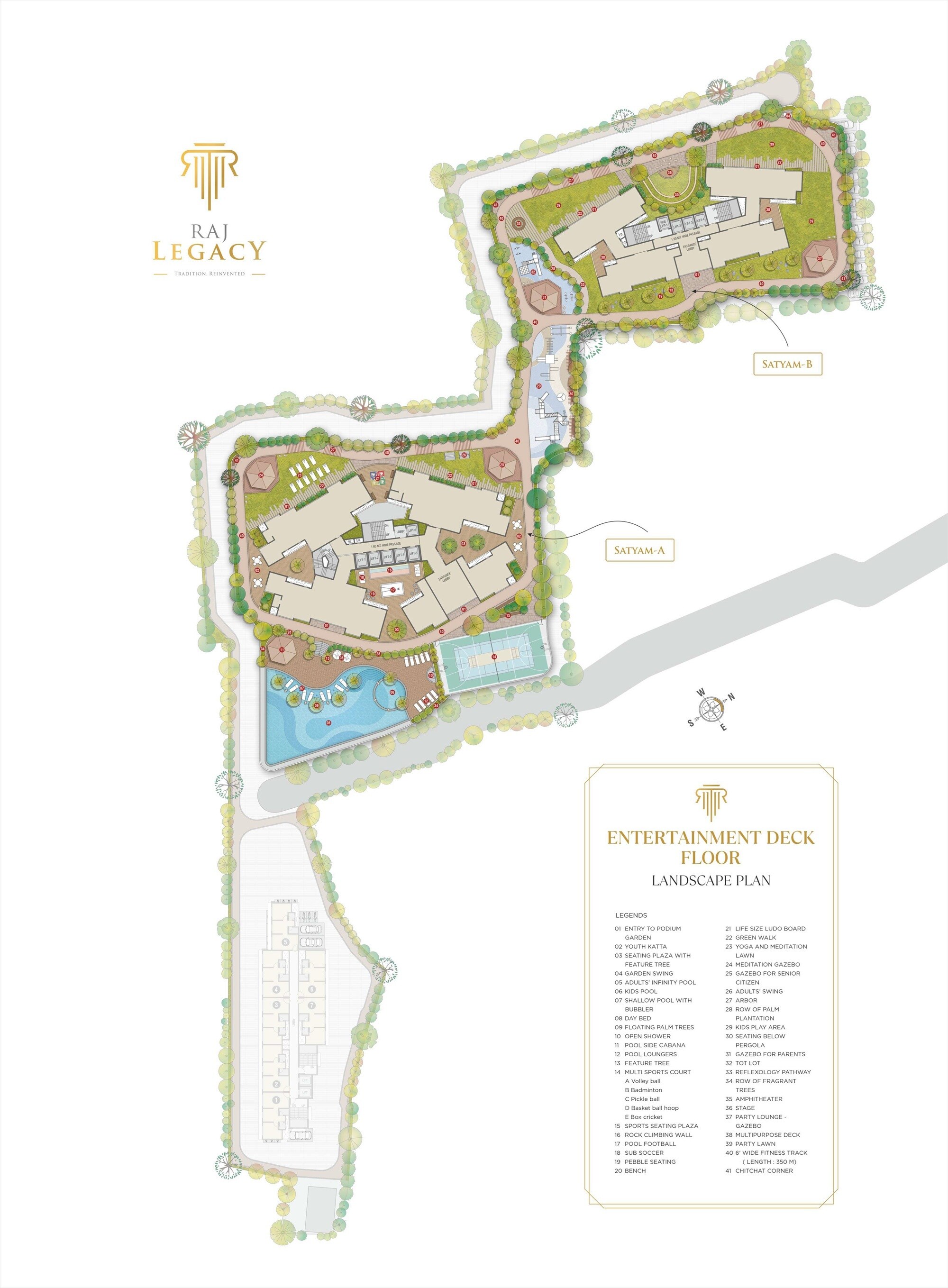 Raj Legacy Satyam Master Plan Image
