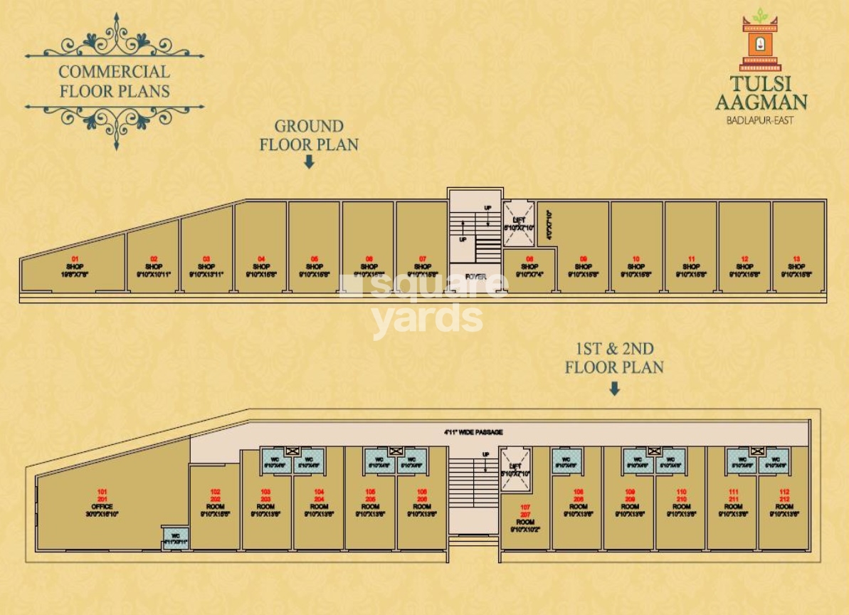 Raj Tulsi Aagman Floor Plans