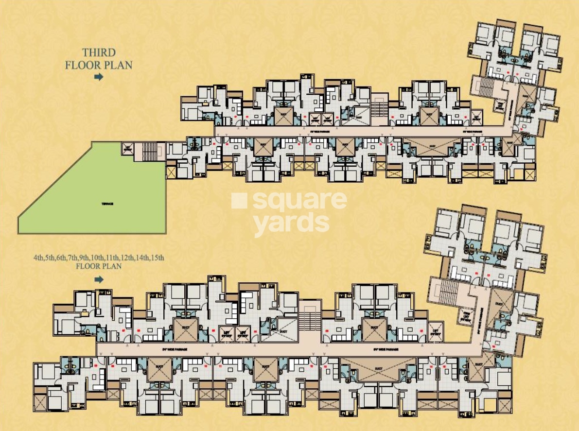 Raj Tulsi Aagman Floor Plans