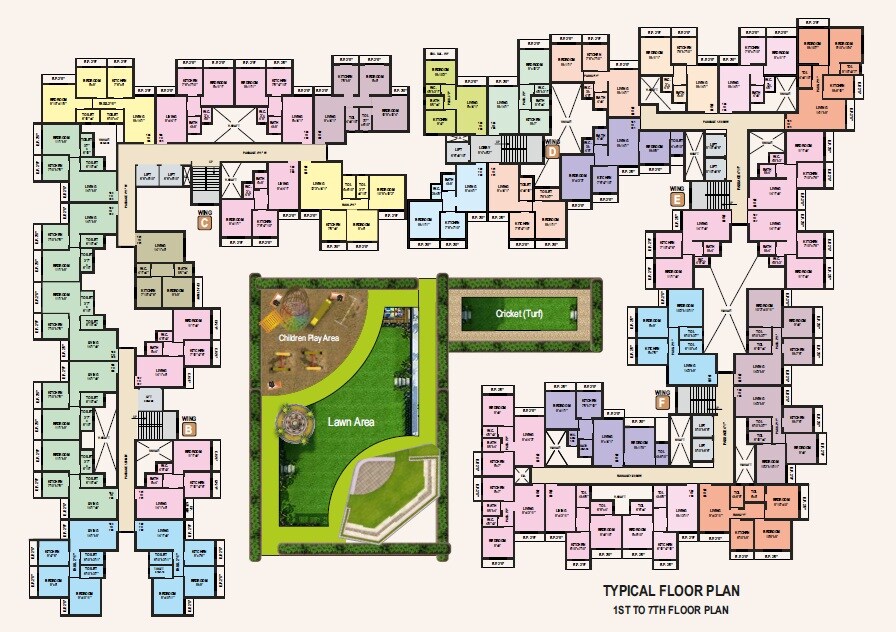 Raj Tulsi Galaxy Floor Plans