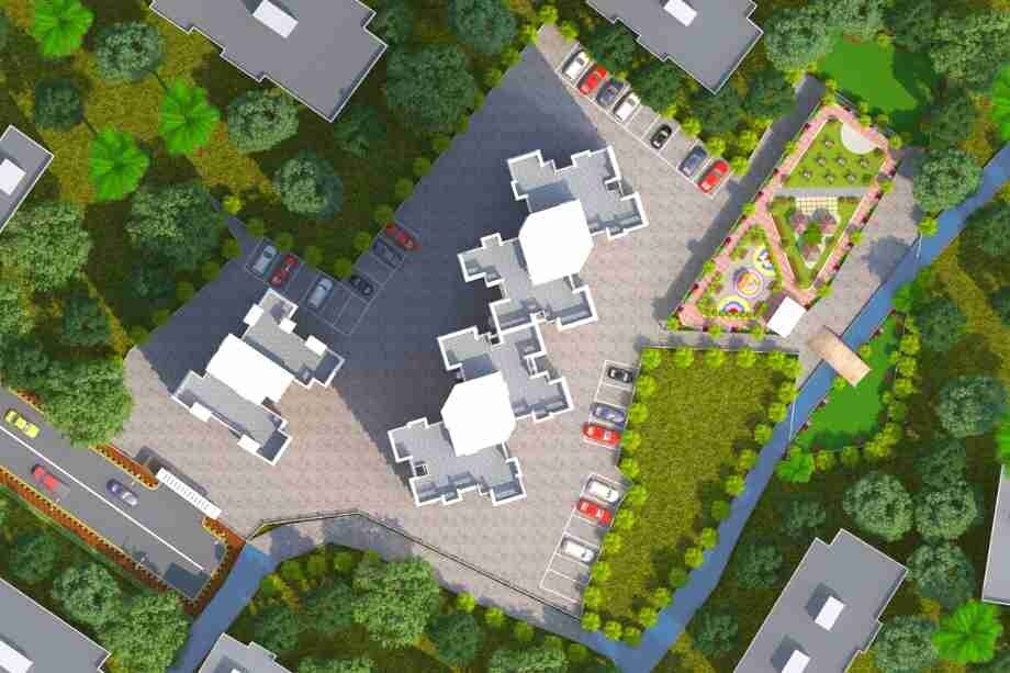Rajaram-Sukur-Sapphire_a city street filled with lots of green grass