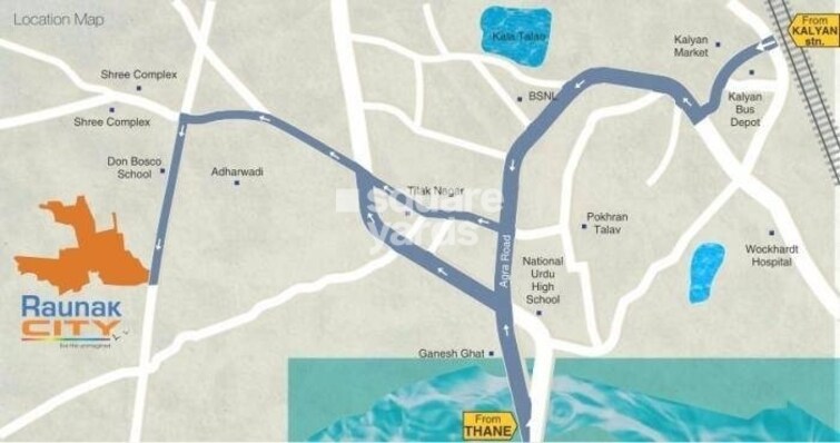 Raunak City Sector 2 B7 Location Image