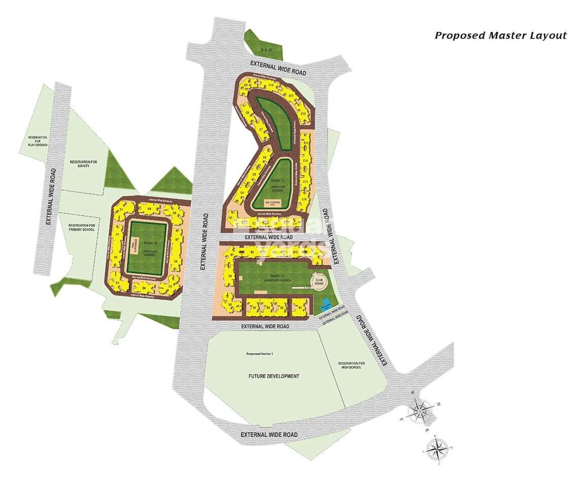 raunak city sector 4 d5 project master plan image1