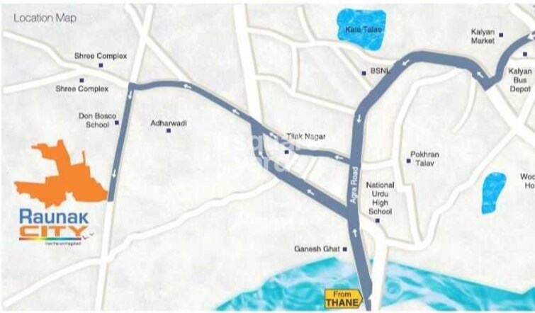 Raunak City Sector 4 Location Image