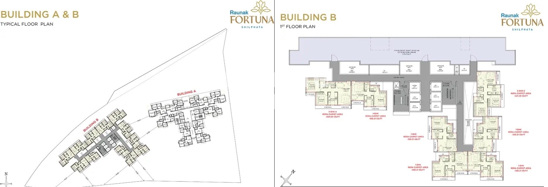 Raunak Fortuna Floor Plans
