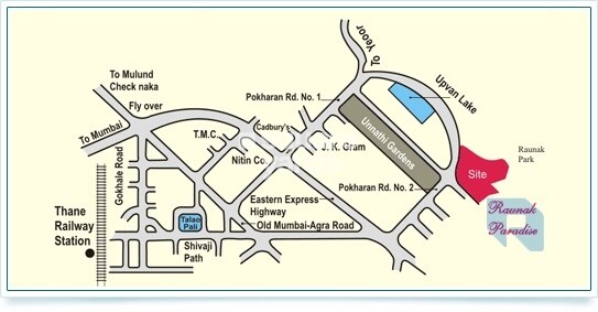 Raunak Paradise Location Image