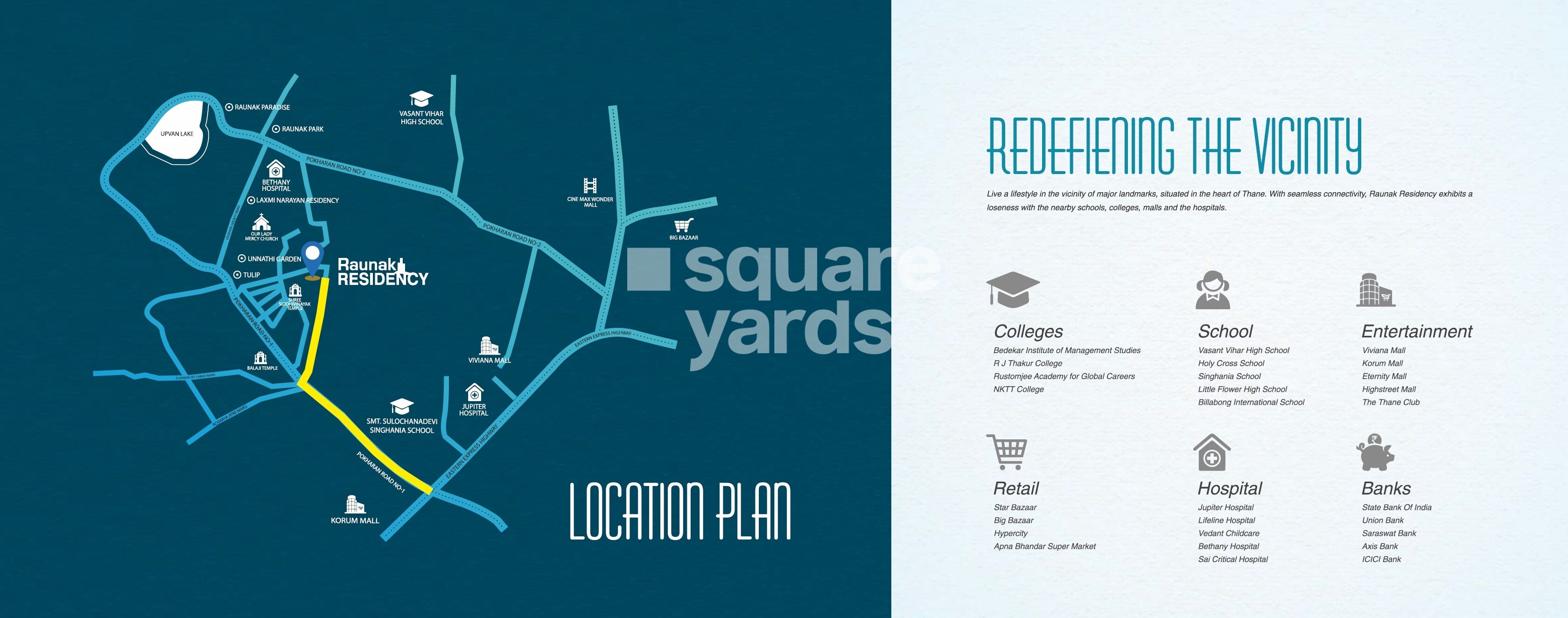 Raunak Residency Thane Location Image