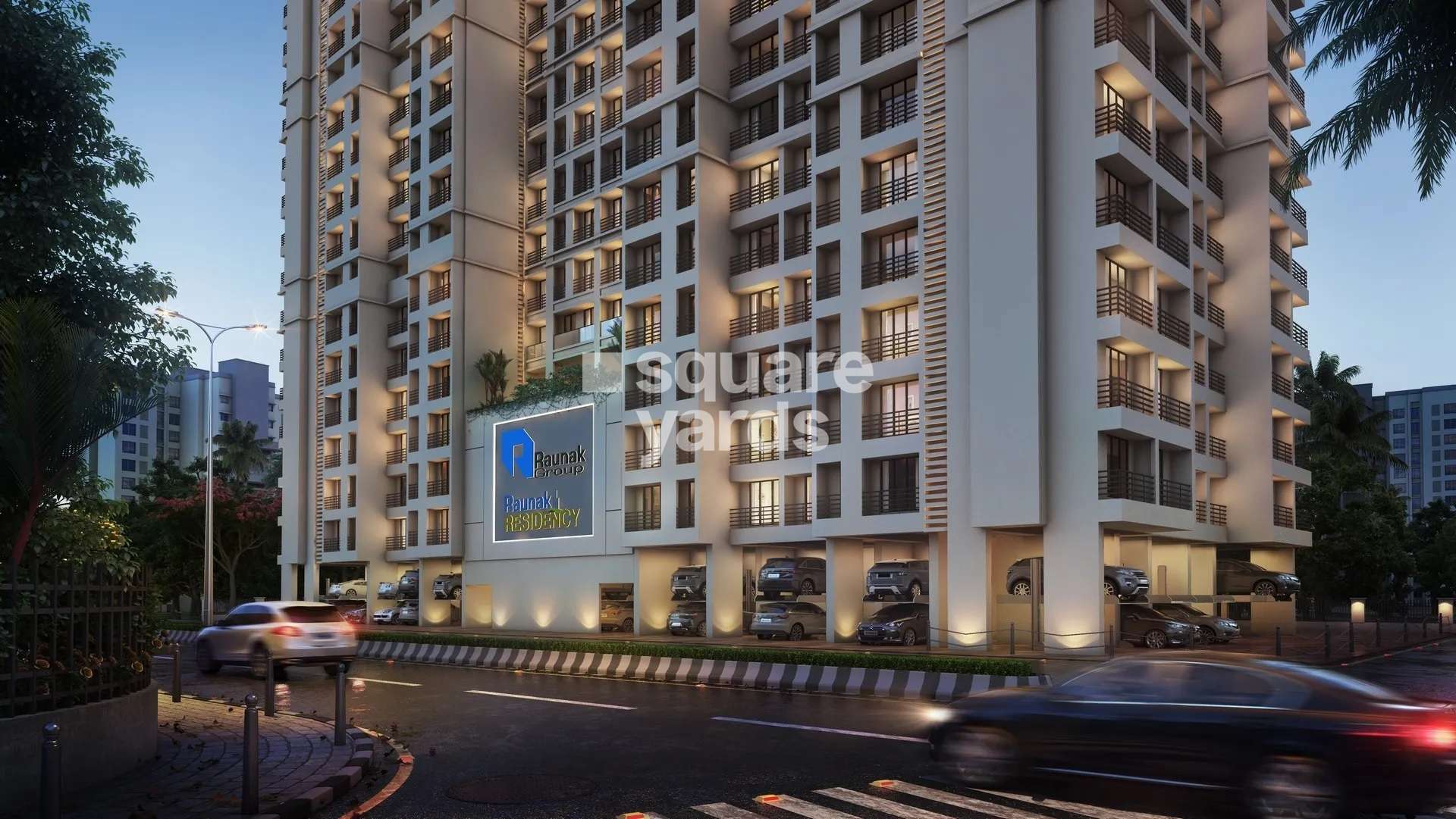 raunak residency thane project tower view5