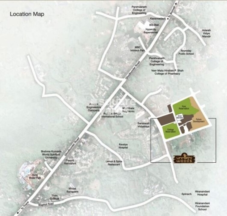 Raunak Unnathi Woods Phase 7 A And B Location Image