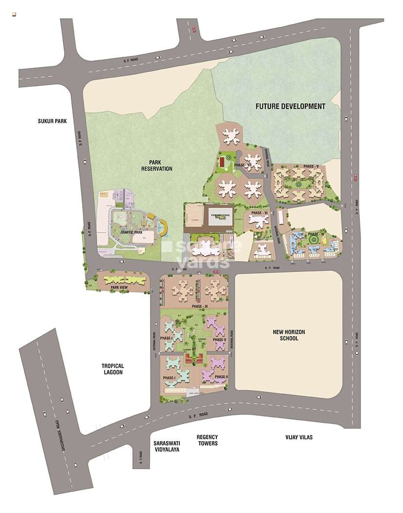 raunak unnathi woods phase 7 a and b project master plan image1