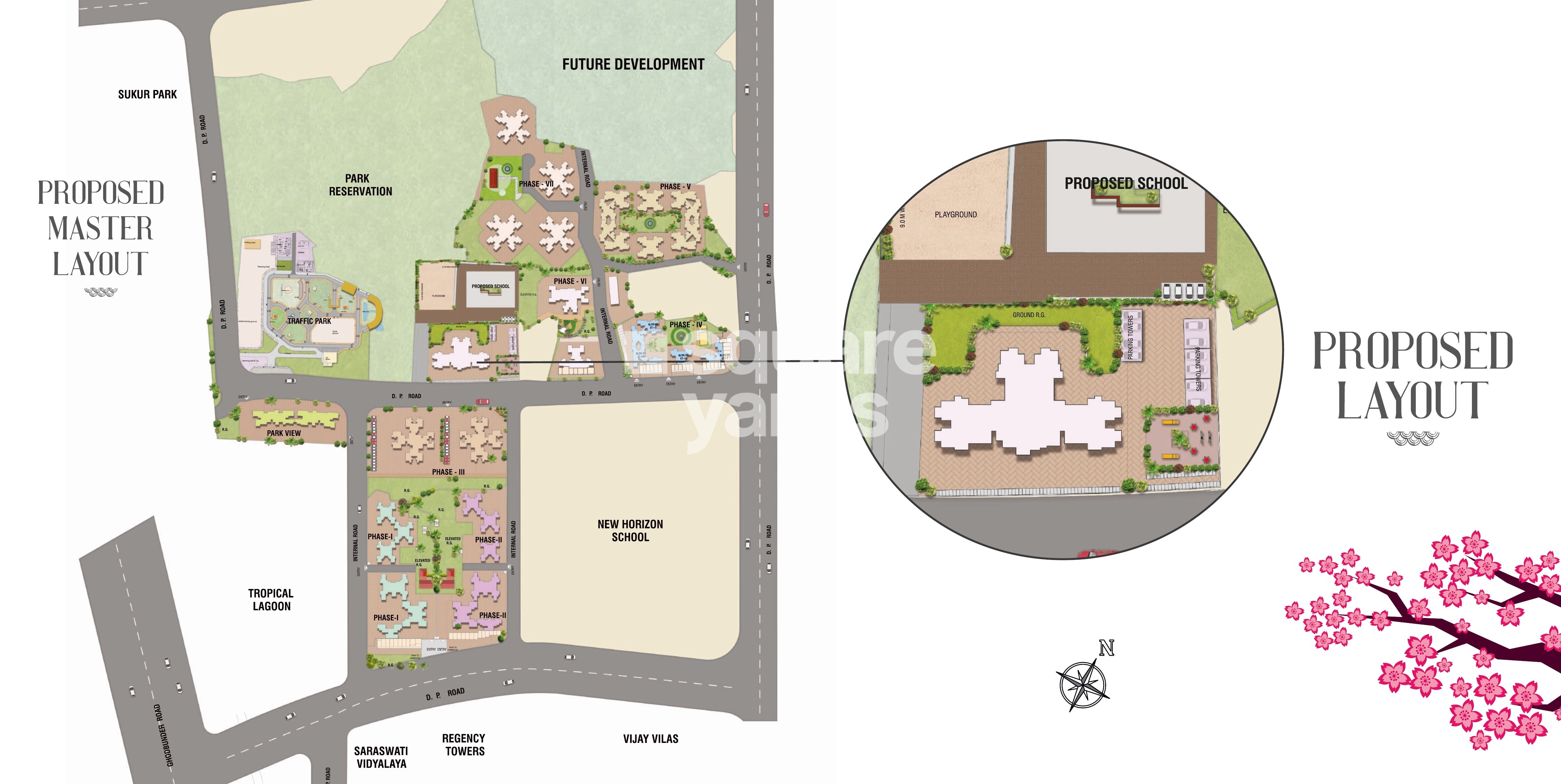 Raunak Unnathi Woods Master Plan Image 1
