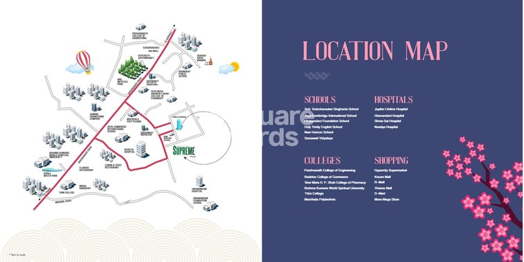 Raunak Unnathi Woods Supreme Location Image