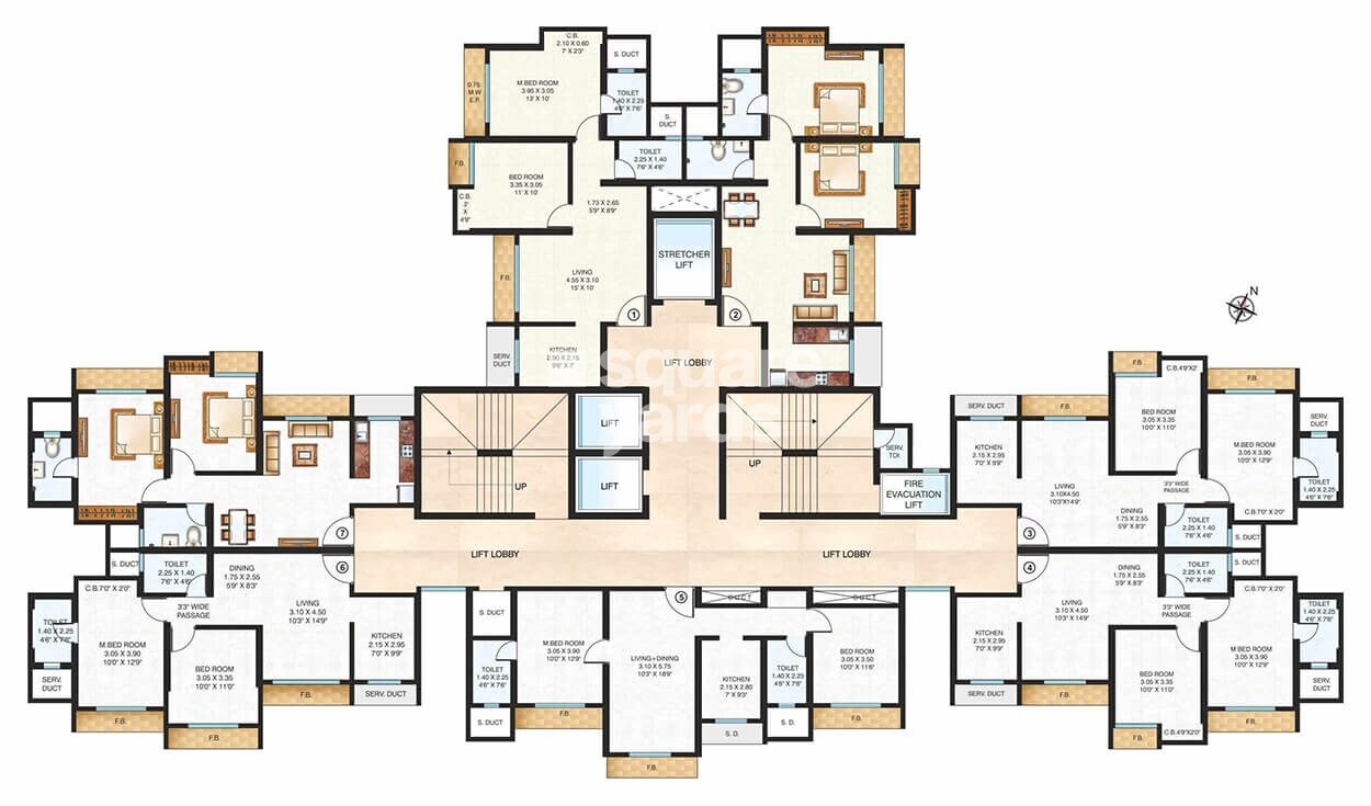Raunak Unnathi Woods Supreme Floor Plans 1