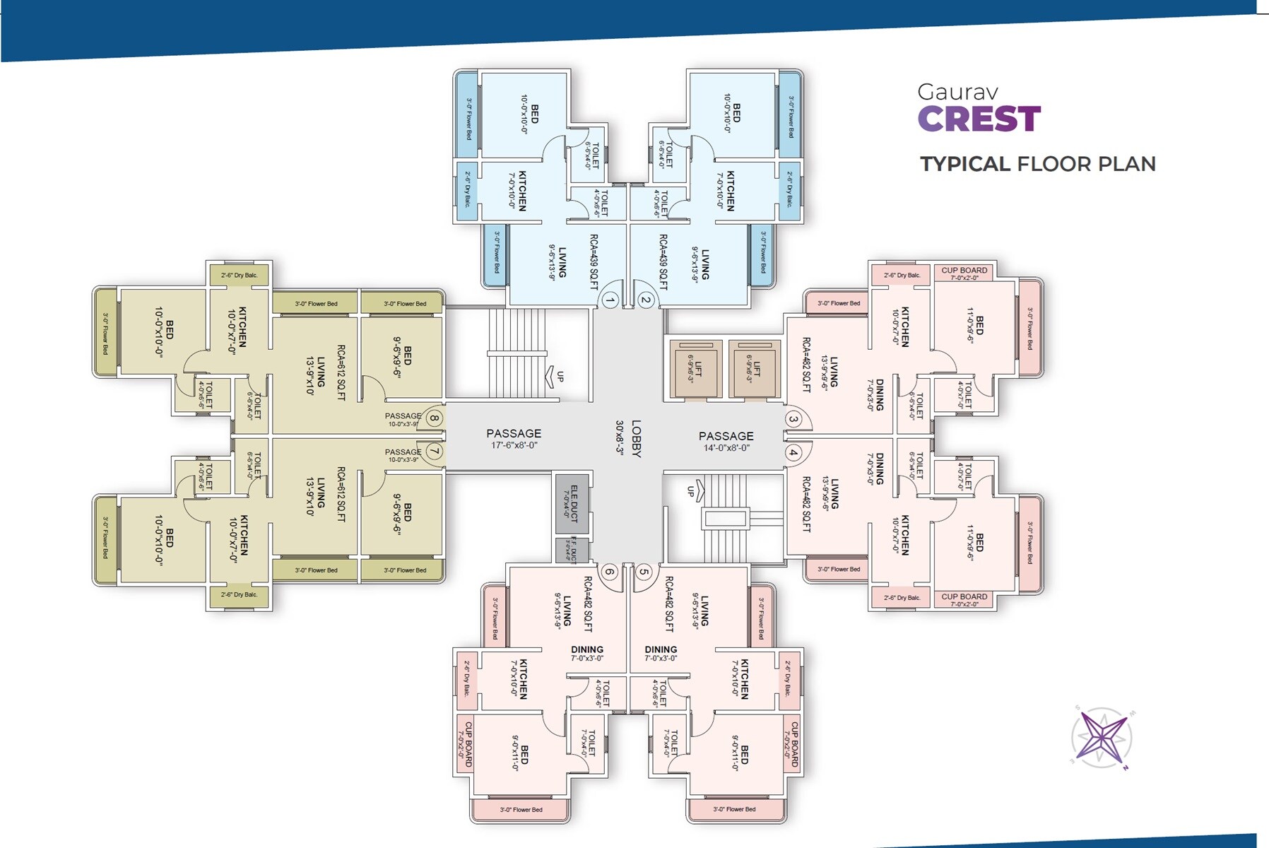 Ravi Gaurav Crest Floor Plans