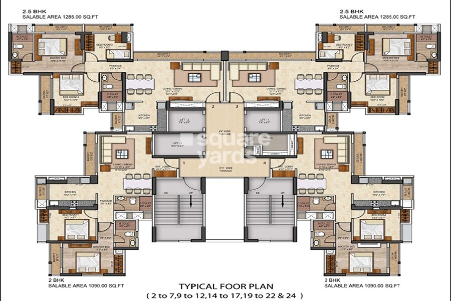 Runwal Conch Floor Plans