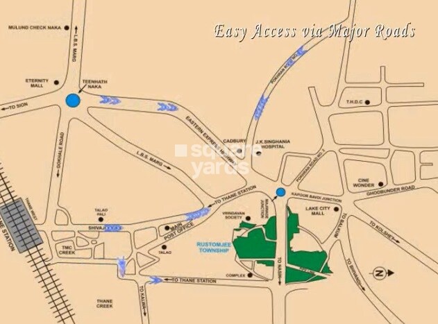 Rustomjee Athena Location Image