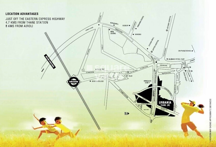 Rustomjee Urbania Location Image