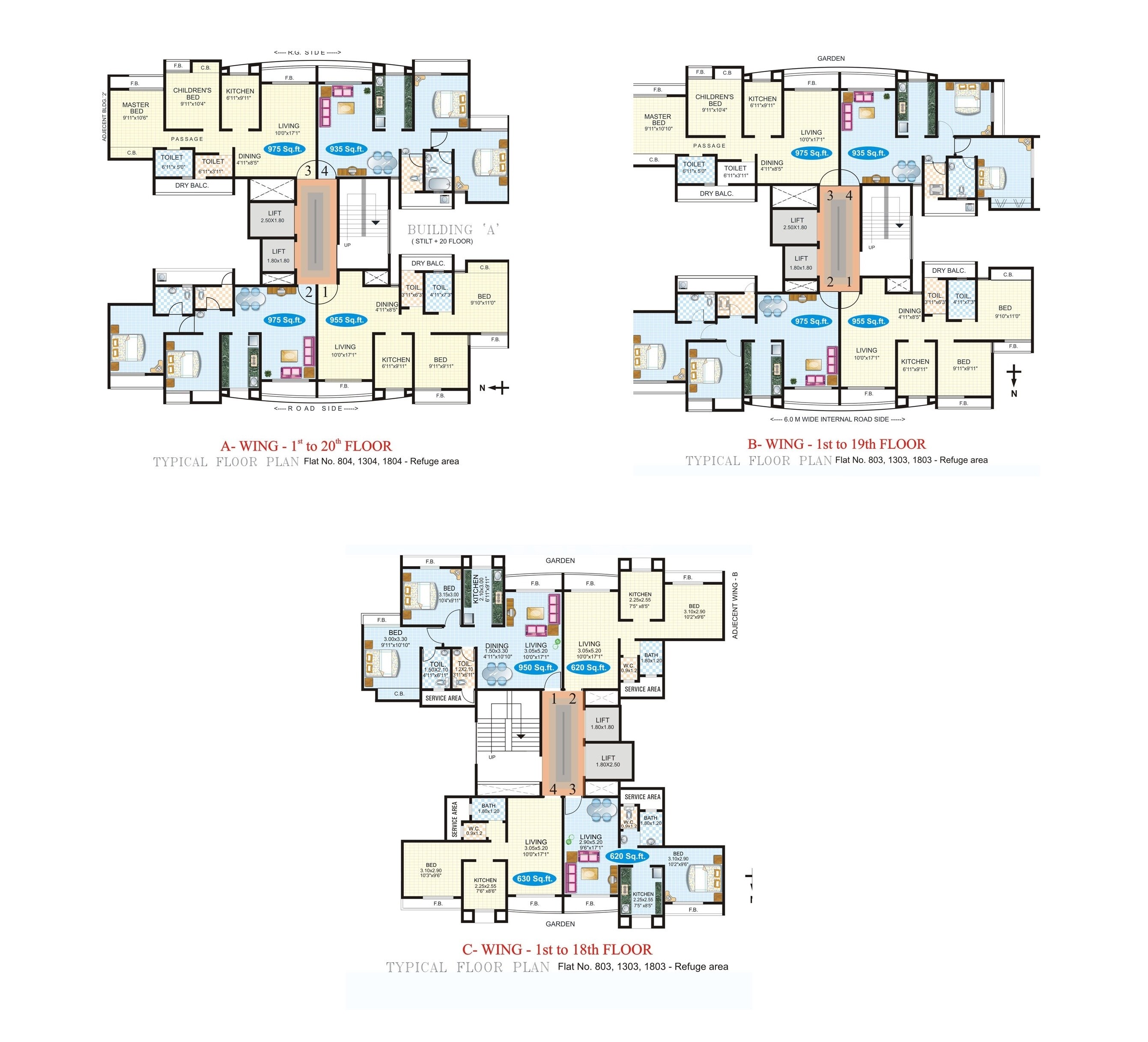 S D Bhalerao Prity Park Floor Plans