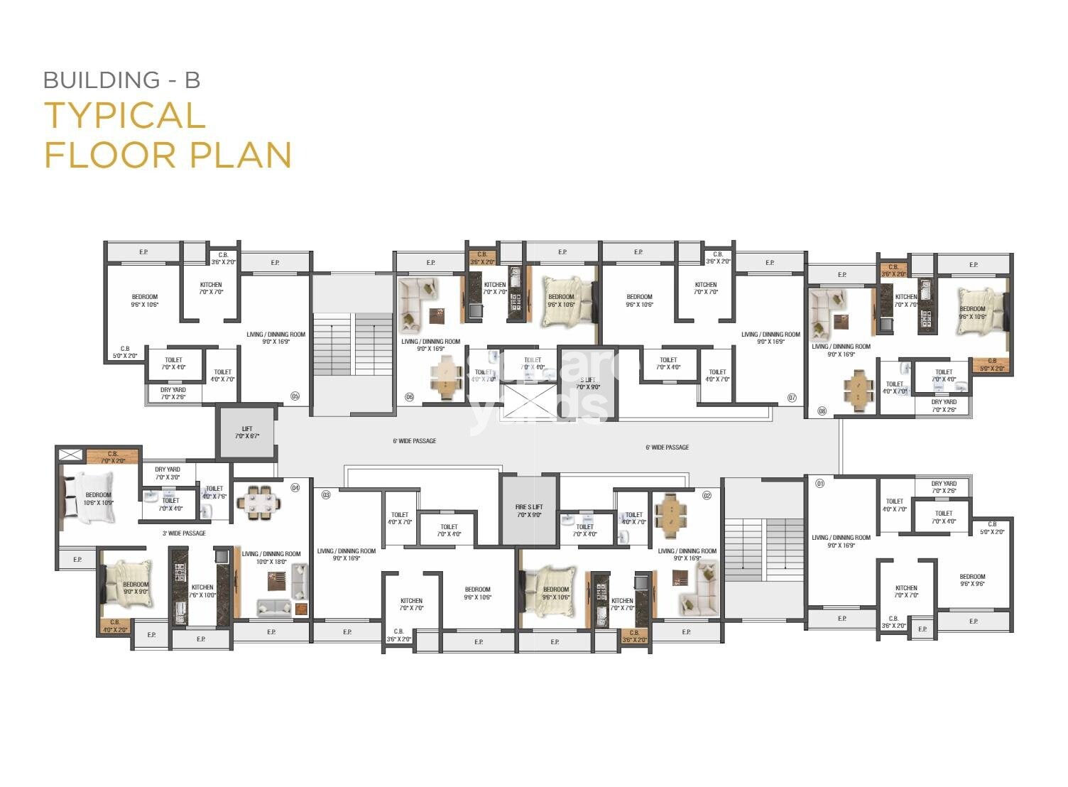 S M Hatkesh Heights Floor Plans 1