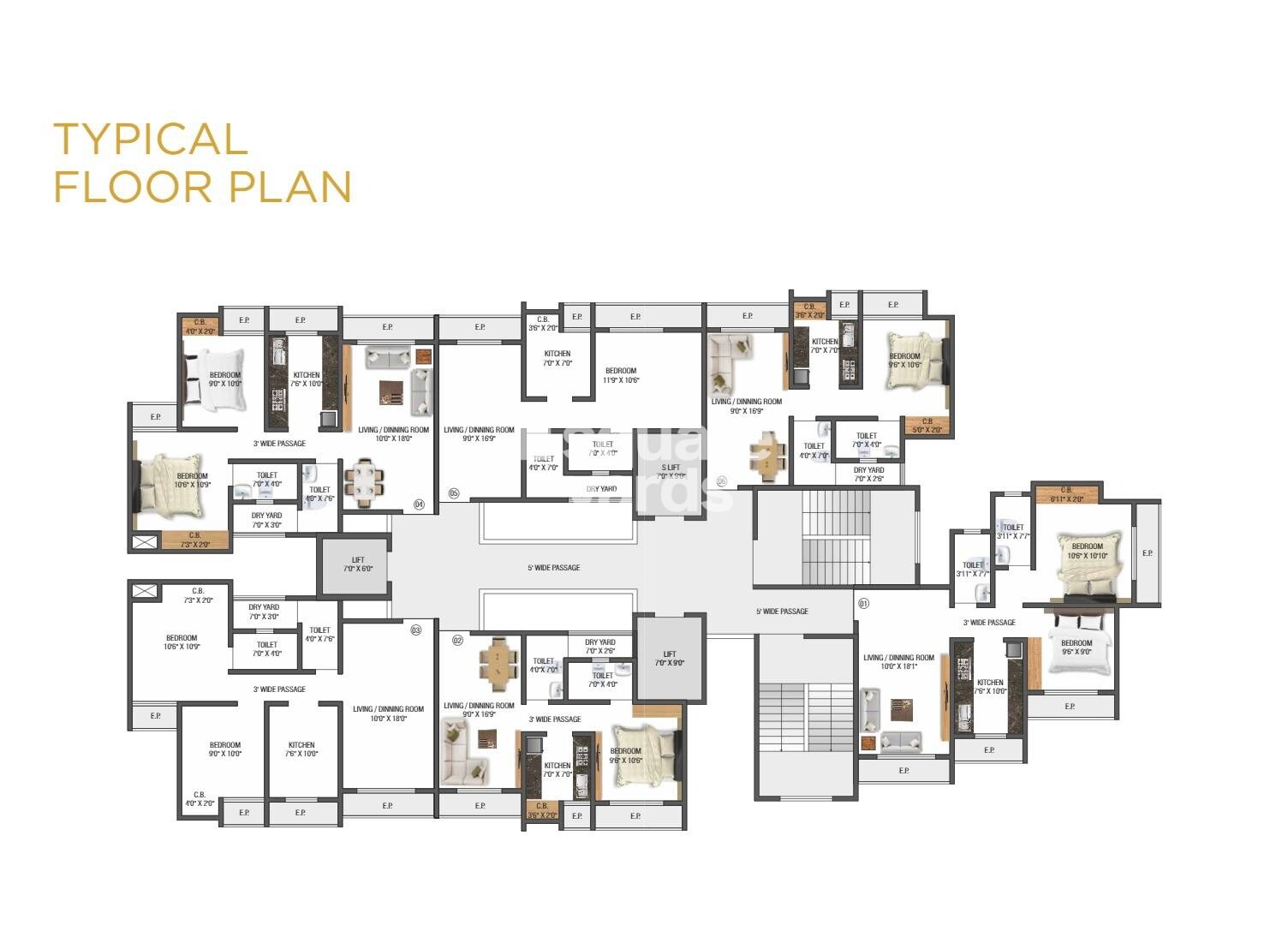 S M Hatkesh Heights Floor Plans 2