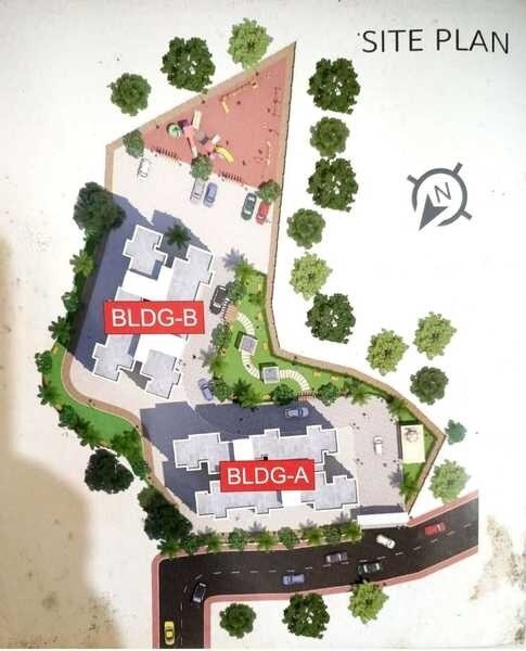 Sagar-Homes-Bhiwandi_a christmas tree with a picture of a train on it