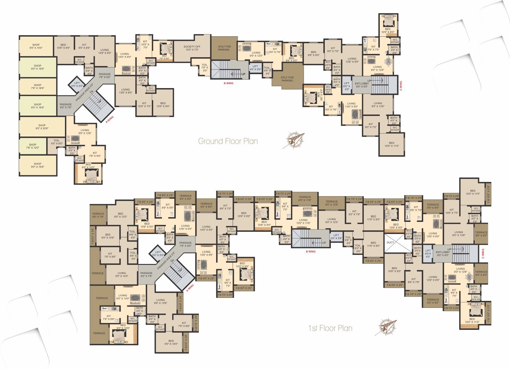 Sahayog Nilayam Floor Plans