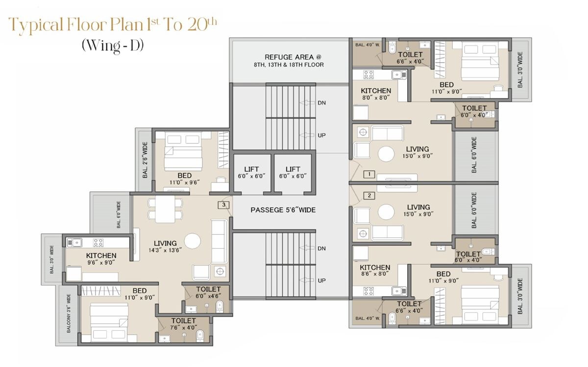 Sai Leela Galaxy Floor Plans