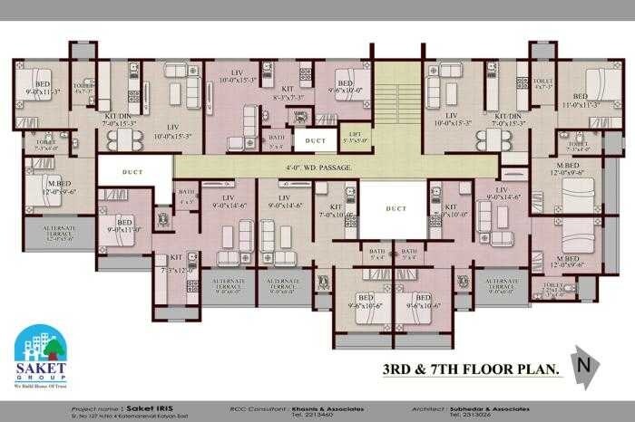 Saket Iris Floor Plans