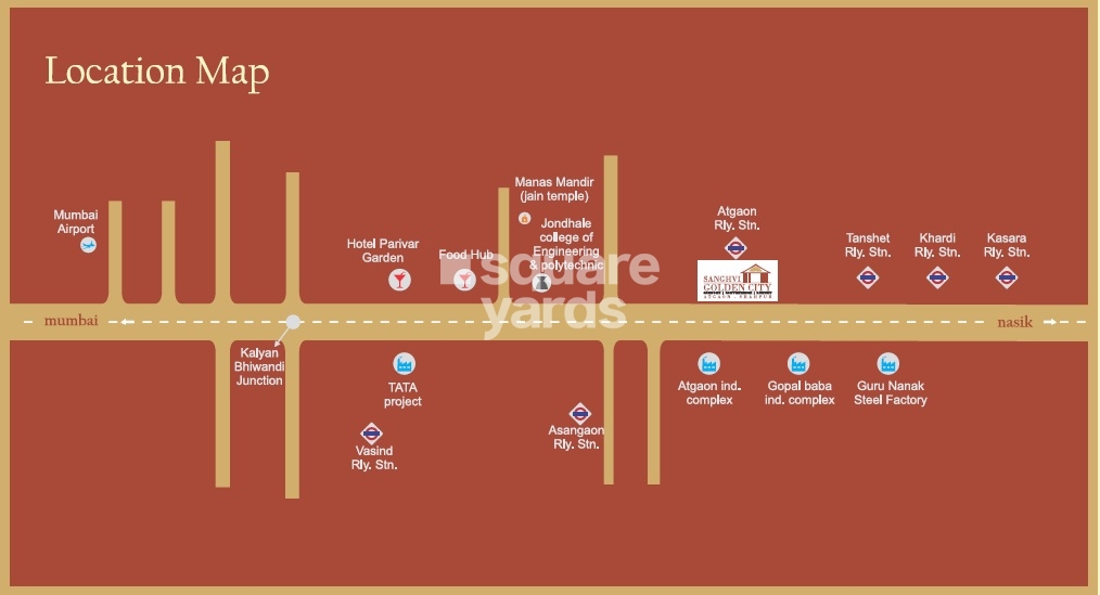 Sanghvi Golden City Location Image