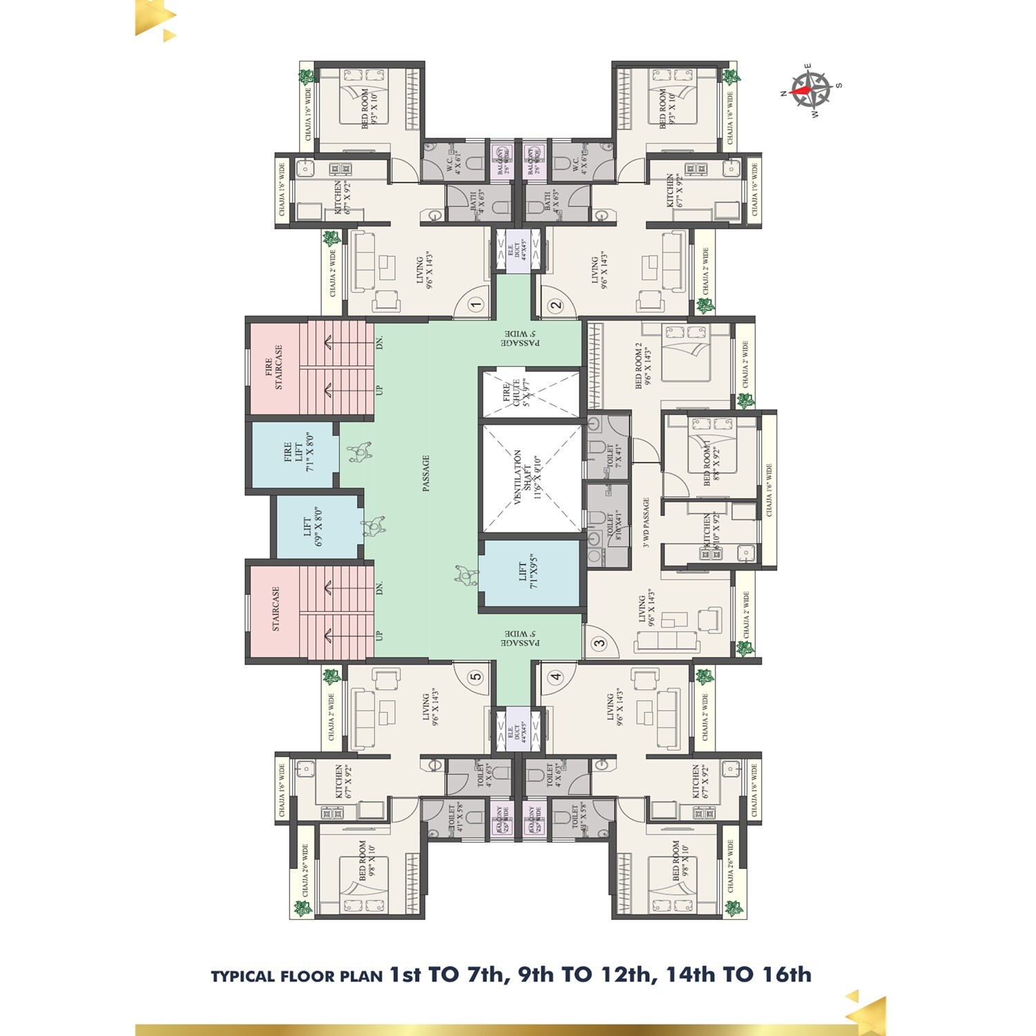 Sangle Trinity Floor Plans