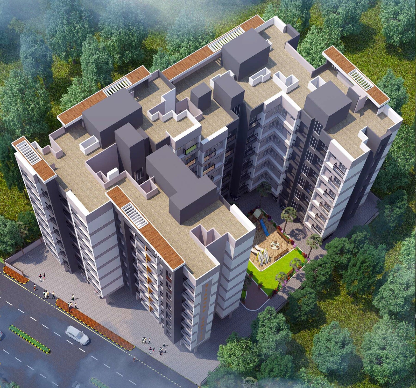 Saqlaini Diamond Complex Tower View