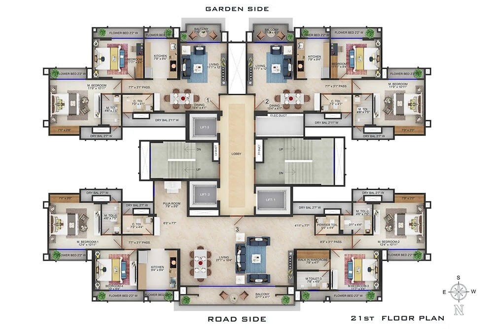 Satguru Florence Floor Plans