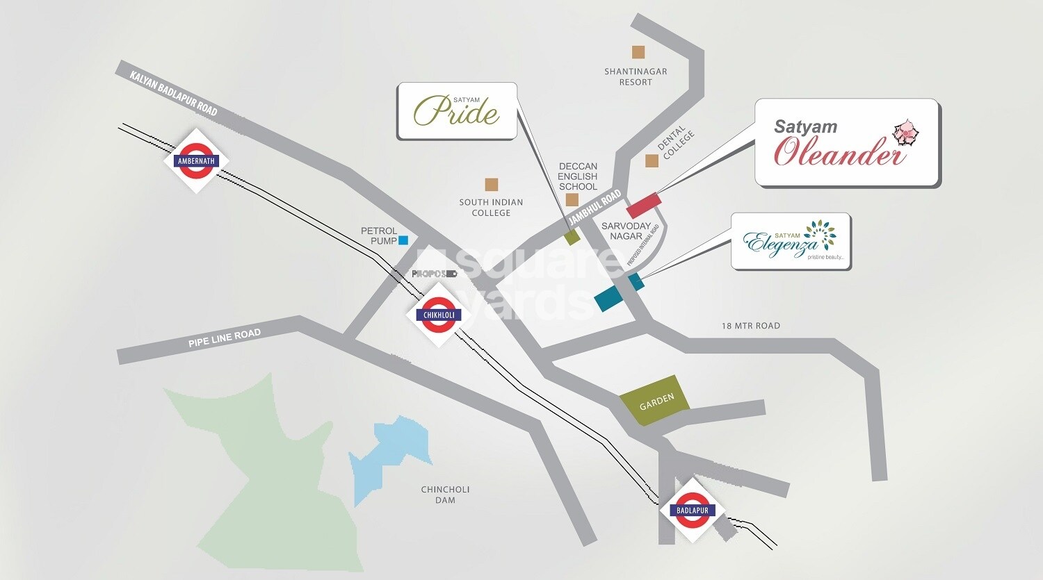 Satyam Oleander Location Image