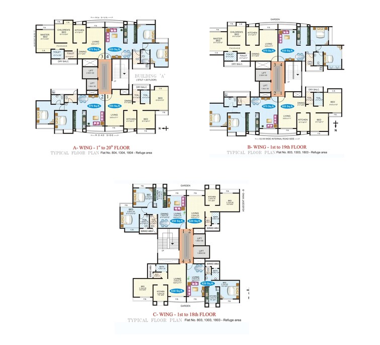 SD Bhalerao Prity Park Floor Plans