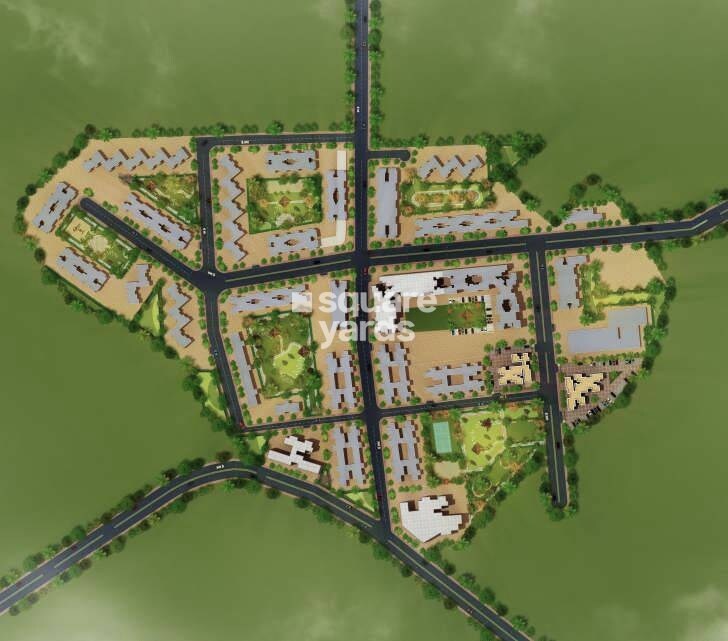 Shanti-Garden-Mira-Road_an aerial view of a variety of street signs