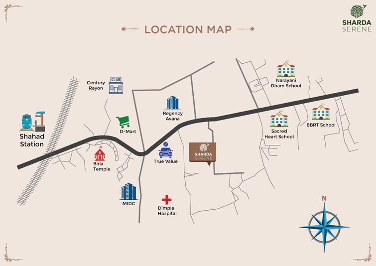 Sharda Serene Location Image