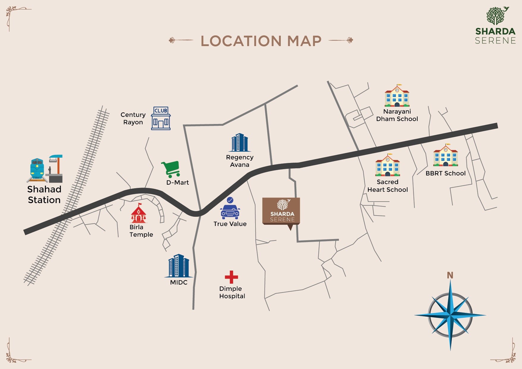 Sharda Serene Location Image