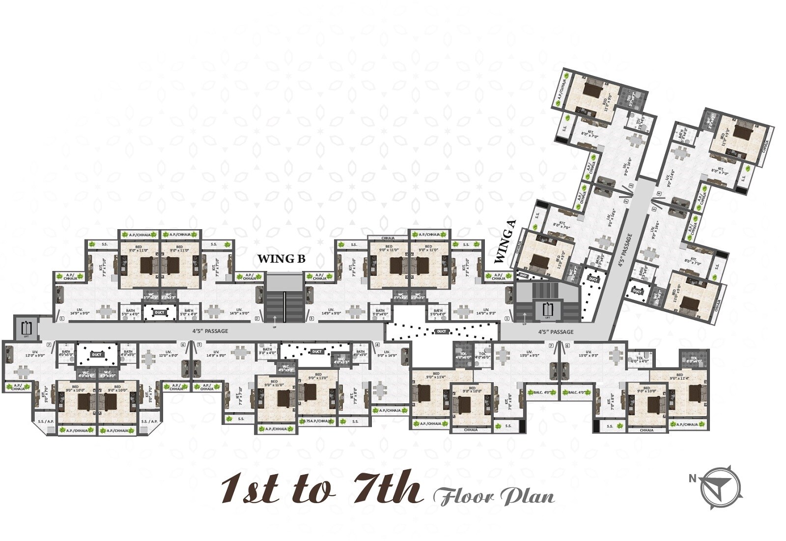 Shiv Paradise Badlapur Floor Plans 2