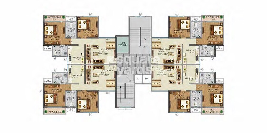 Shree Morya Sports City Floor Plans 1