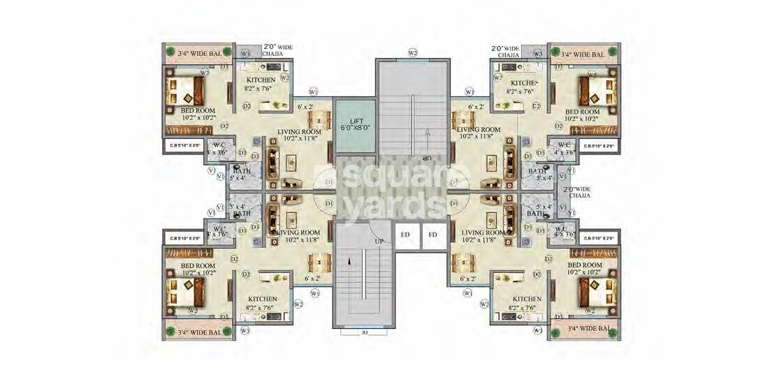 Shree Morya Sports City Floor Plans 2