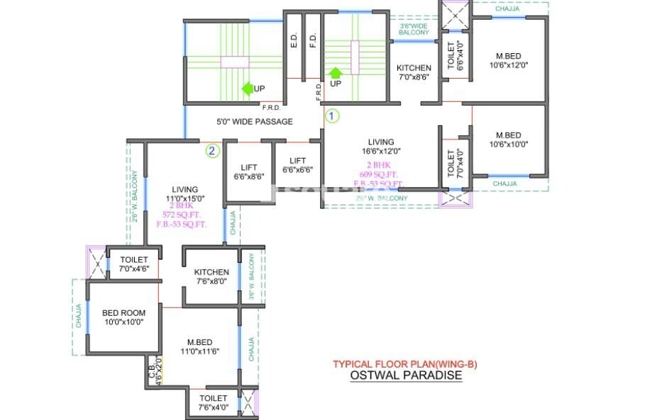 Shree Ostwal Paradise Floor Plans 2