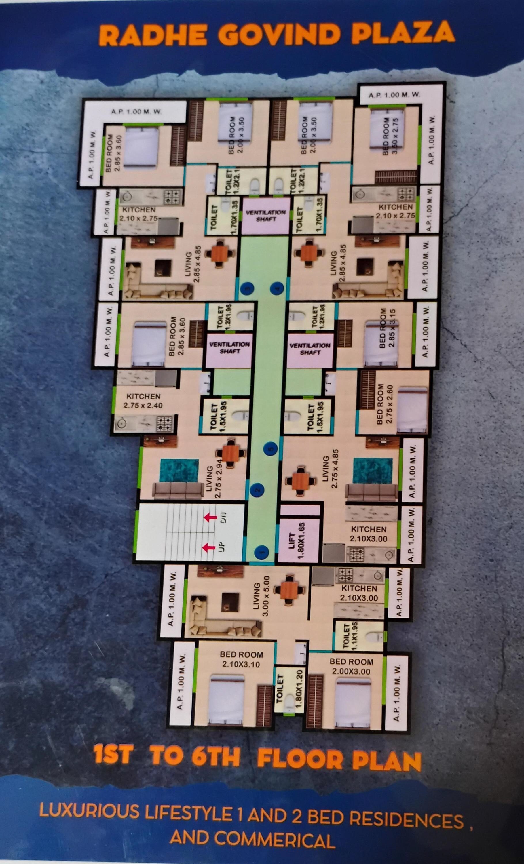 Shree Radhe Govind Plaza Floor Plans