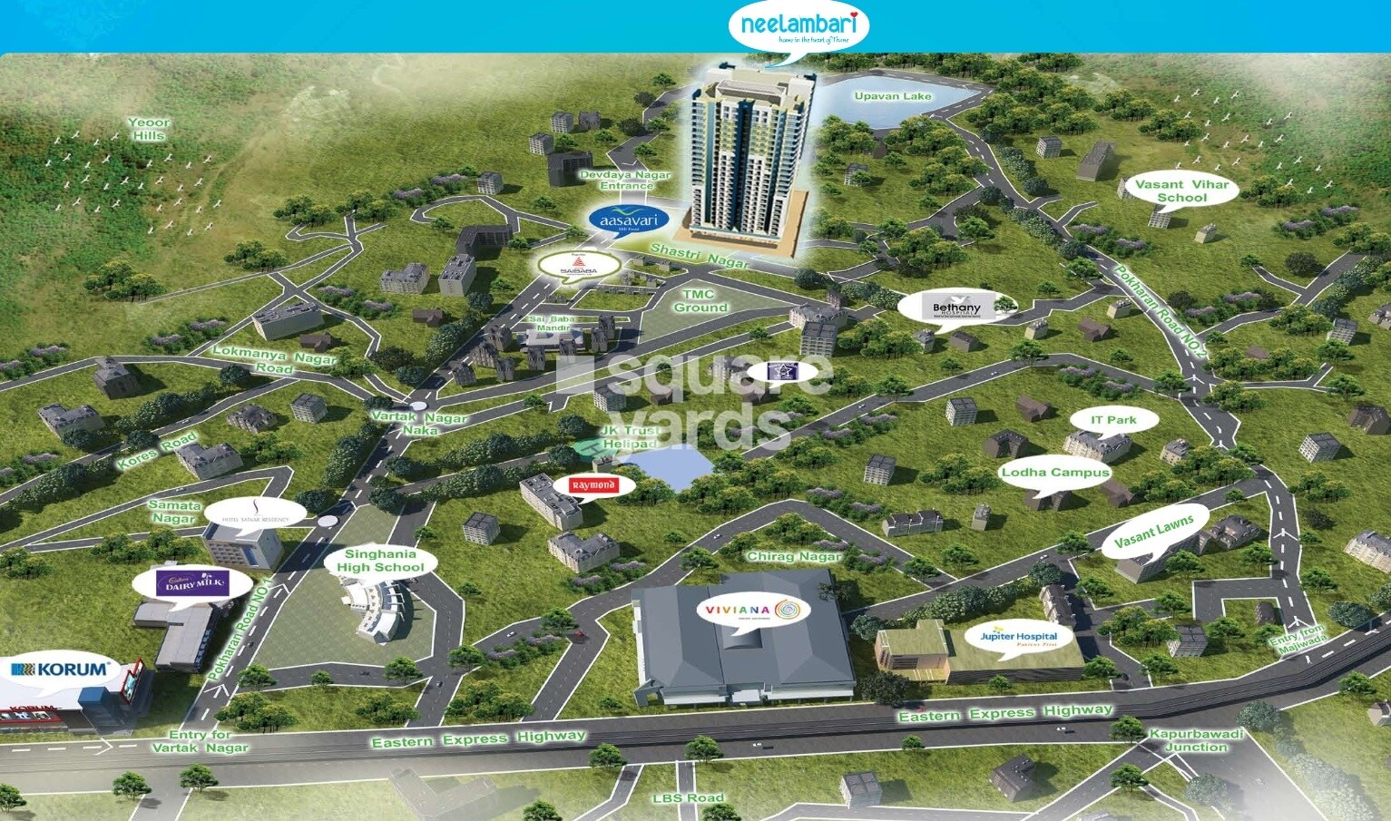 Shree Sai Baba Neelambari Location Image