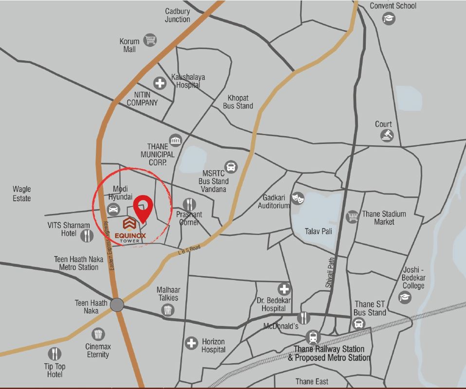 Shreenath Equinox Location Image