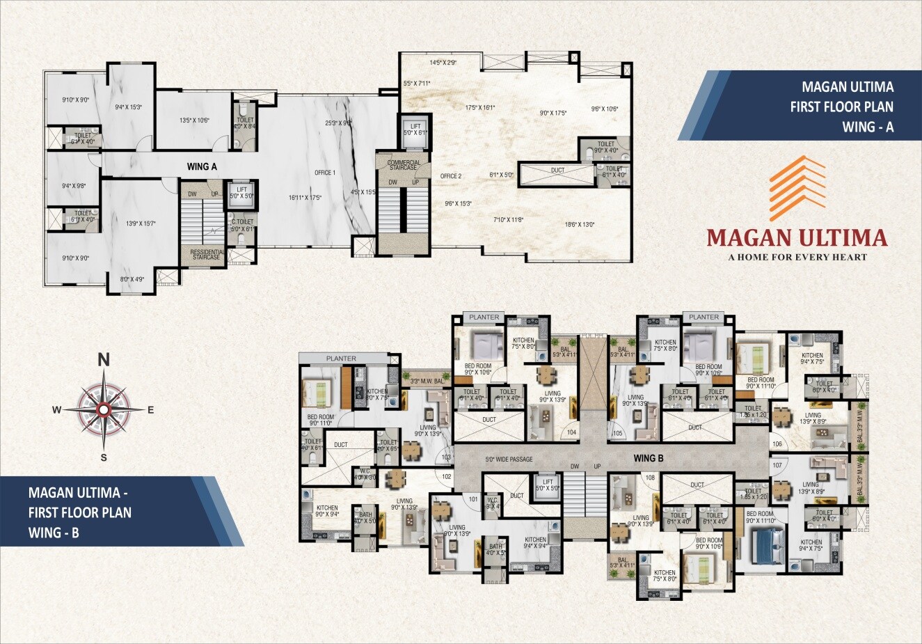 Shri Hem Magan Ultima Floor Plans