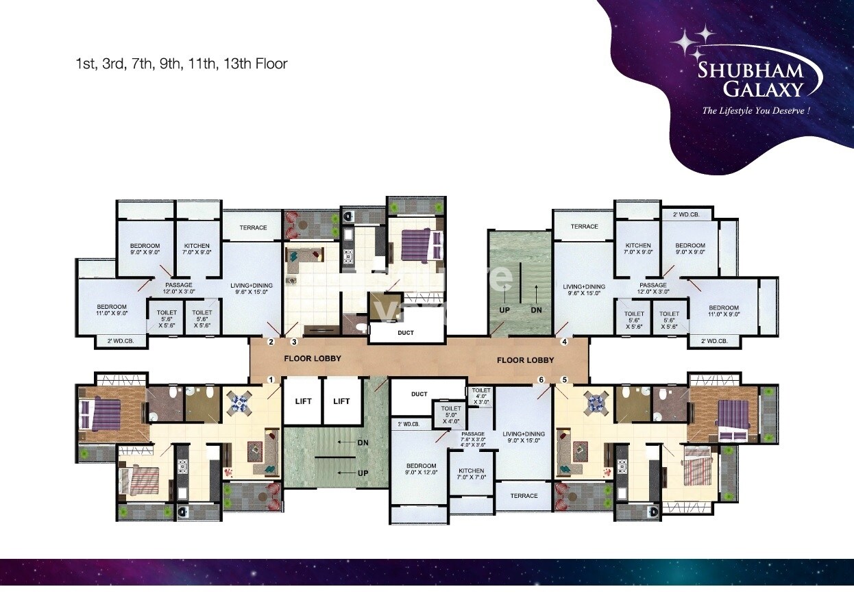 Shubham Galaxy Floor Plans 2