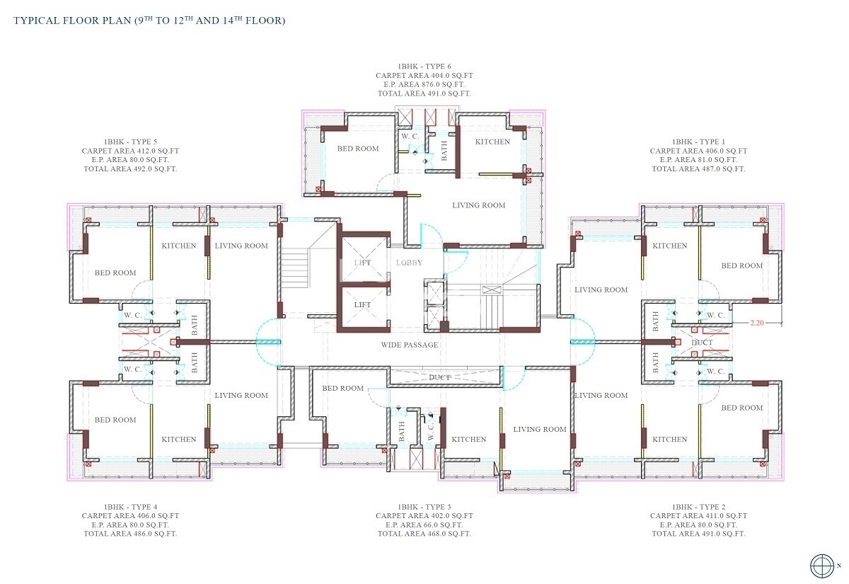 Shubham Jai Jhulelal CHS Floor Plans