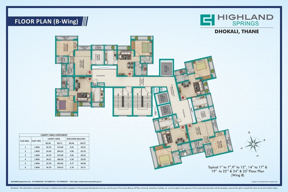 Siddhi Highland Springs B4 C Wing Floor Plans